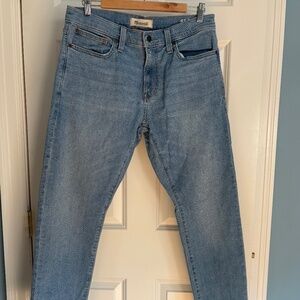 Madewell men's light blue slim jeans